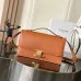 Celine Teen Triomphe Bag shiny calfskin Black/brown #B69112