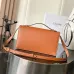 Celine Teen Triomphe Bag shiny calfskin Black/brown #B69112