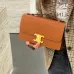 Celine Teen Triomphe Bag shiny calfskin Black/brown #B69112