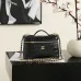 Chanel 5346 Small Vanity Bag Crocodile Embossed Calfskin Gold Chain 19cm #B67265