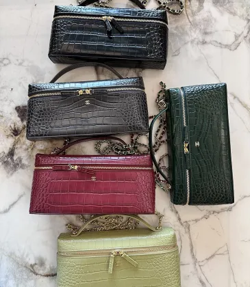 Chanel Croc Embossed Top Handle Bag For Women AP5528 25cm×15cm×5cm #B69303