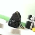 Chanel Hobo Shoulder Bag  Hippie Style Vintage Gold Coin Button Drawstring Bucket Bag #A59440