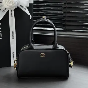 Chanel Mini Bowling Bag Calfskin Top‑Handle Crossbody AP5618 13‑21‑9 #B67898