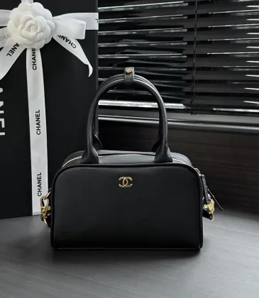 Chanel Mini Bowling Bag Calfskin Top‑Handle Crossbody AP5618 13‑21‑9 #B67898