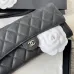 Chanel A80758 Classic Wallet on Chain Caviar Leather Gold Hardware WOC, 19cm #B67266