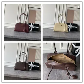 Chanel Boston Bowling Bag Calfskin Large Shoulder Handbag AS6580 17‑29‑10 #B67899