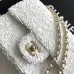 Chanel Classic Flap Tweed Chain Shoulder Bag 14-21-8cm #A63818