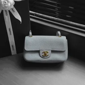 Chanel Mini Flap Shoulder Bag Genuine Leather Crossbody AS6573 13‑20‑6 #B67890