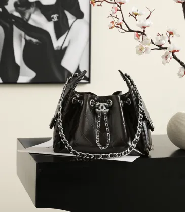 Chanel Mini Hobo 5631 Shiny Denim Leather Chain Shoulder Bag 5631, 21-22-11 cm #B67263