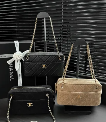 Chanel Quilted Horizontal Camera Bag Chain Crossbody AS6443 13‑24.5‑8 #B67901