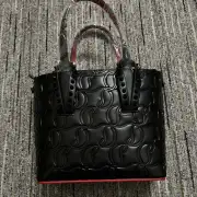 Christian Louboutin handbag/Shoulder Bag Black/Red #A36775 Christian Louboutin handbag/Shoulder Bag Black/Red #A36775