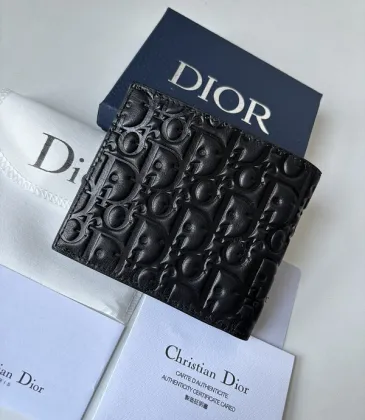 D-ior Black Leather Wallet With Embossed Signature Pattern And Luxury Branding #A50111 D-ior Black Leather Wallet With Embossed Signature Pattern And Luxury Branding #A50111
