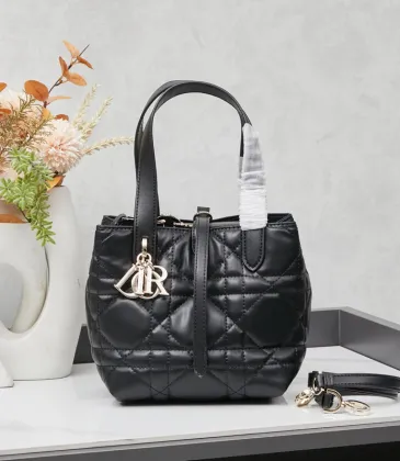 D-ior Black Quilted Leather Tote Bag #A45652 D-ior Black Quilted Leather Tote Bag #A45652