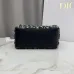 Dior Bow Lambskin Clutch S3900 White 20x11x8cm #A62936