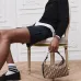 Dior Jett Vintage Oblique Jacquard Shoulder Bag Gold CD Buckle Mini Underarm Handbag #A65968