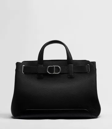 Dior Normandie Black Grained Calfskin Tote Bag 38×29×16cm #A65024 Dior Normandie Black Grained Calfskin Tote Bag 38×29×16cm #A65024