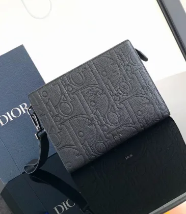 D-ior Oblique Monogram Embossed Leather Pouch Designer Wristlet Bag #A53429 D-ior Oblique Monogram Embossed Leather Pouch Designer Wristlet Bag #A53429