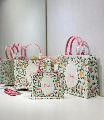 Dior Toile de Jouy Garden Embroidery Canvas Book Tote Bag #A65912 Dior Toile de Jouy Garden Embroidery Canvas Book Tote Bag #A65912