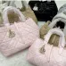 Dior  Toujours Tote Bag Featuring Signature Cannage Quilting And Gold Charms #A60354