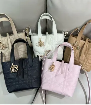 Dior Toujours Tote Bag Featuring Signature Cannage Quilting And Gold Charms #A60354 Dior Toujours Tote Bag Featuring Signature Cannage Quilting And Gold Charms #A60354
