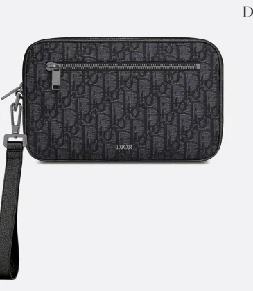 Chic D-ior Oblique Monogram Clutch With Wrist Strap For Stylish Everyday Accessorizing #A50100 Chic D-ior Oblique Monogram Clutch With Wrist Strap For Stylish Everyday Accessorizing #A50100