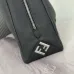Fendi Brown/Black Grained Leather Hobo Bag with Adjustable Strap - Luxurious Women's Crossbody Shoulder Bag for Timeless Elegance #A58177