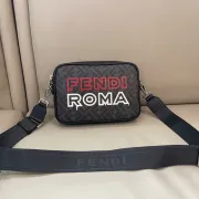 Fendi Roma Patterned Crossbody Bag With Adjustable Strap For Fashion Enthusiasts size:22×5×5cm #A54309 Fendi Roma Patterned Crossbody Bag With Adjustable Strap For Fashion Enthusiasts size:22×5×5cm #A54309