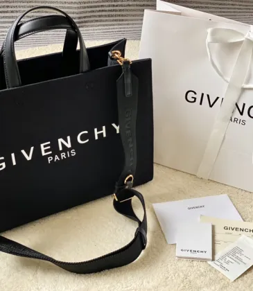 Givenchy Black Canvas Tote Bag With Branding And Gold Hardware #A52344 Givenchy Black Canvas Tote Bag With Branding And Gold Hardware #A52344