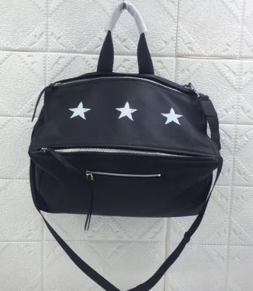 Givenchy Black Leather Star Embellished Multi Zip Tote Bag #A52354 Givenchy Black Leather Star Embellished Multi Zip Tote Bag #A52354