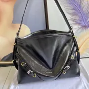 Givenchy Black Leather Shoulder Bag With Signature Hardware #A52355 Givenchy Black Leather Shoulder Bag With Signature Hardware #A52355