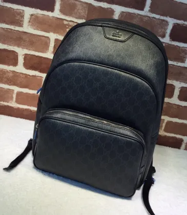 Gucci Black GG Supreme Canvas Backpack Iconic Luxury Travel Essential size:31×40×20cm #A54123 Gucci Black GG Supreme Canvas Backpack Iconic Luxury Travel Essential size:31×40×20cm #A54123