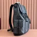 Gucci 625770 GG Flap Backpack Grey Jacquard Drawstring Rucksack #B67273
