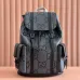 Gucci 625770 GG Flap Backpack Grey Jacquard Drawstring Rucksack #B67273
