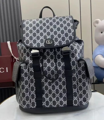 Gucci 839110 Grey GG Supreme Canvas Drawstring Flap Backpack #A66009 Gucci 839110 Grey GG Supreme Canvas Drawstring Flap Backpack #A66009