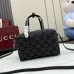 Gucci GG Black Denim Boston Crossbody Bag 875811 20×12×11CM #B67921
