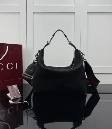 Gucci GG Canvas Web Stripe Hobo Bag, 33 x 27 x 15 cm #A63219 Gucci GG Canvas Web Stripe Hobo Bag, 33 x 27 x 15 cm #A63219