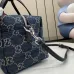 Gucci GG Denim Boston Bag Crossbody 875811 20×12×11CM #B67918