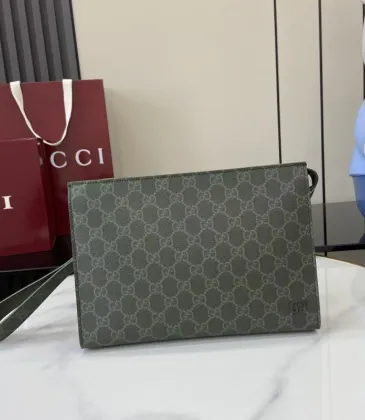 Gucci Green GG Pattern Clutch Bag 768255 #A55684 Gucci Green GG Pattern Clutch Bag 768255 #A55684