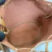 Gucci A002GW Perforated Leather Bucket Bag Drawstring Gold Hardware 20.5cm #B67270