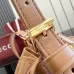 Gucci A002GW Perforated Leather Bucket Bag Drawstring Gold Hardware 20.5cm #B67270