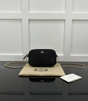 Gucci Black Pebbled Leather GG Marmont Mini Camera Bag with Gold Chain Strap 772759 #A58343 Gucci Black Pebbled Leather GG Marmont Mini Camera Bag with Gold Chain Strap 772759 #A58343