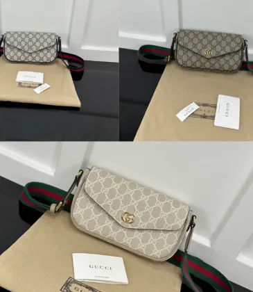 Brand G Canvas Leather Envelope Crossbody Bag 764961 | W13×H22×D4cm #B69315