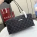 Gucci GG Black Denim Shoulder Handbag 875228 29×14×15CM #B67920