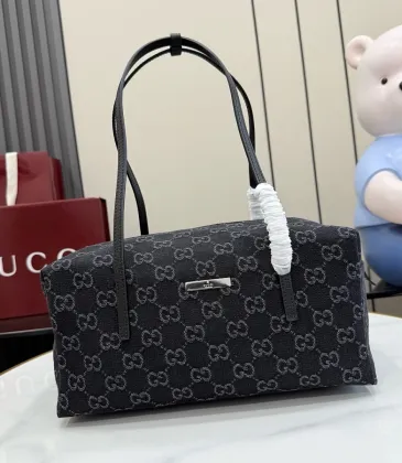 Gucci GG Black Denim Shoulder Handbag 875228 29×14×15CM #B67920