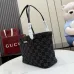 Gucci GG Black Denim Tote Shoulder Bag 875236 25×19×11.5CM #B67919