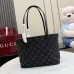 Gucci GG Black Denim Tote Shoulder Bag 875236 25×19×11.5CM #B67919