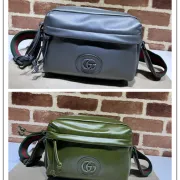 Gucci Leather Crossbody Bags With Signature Web Strap and GG Logo size:23×15×8cm #A53685 Gucci Leather Crossbody Bags With Signature Web Strap and GG Logo size:23×15×8cm #A53685
