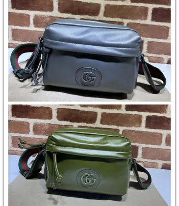 Gucci Leather Crossbody Bags With Signature Web Strap and GG Logo size:23×15×8cm #A53685 Gucci Leather Crossbody Bags With Signature Web Strap and GG Logo size:23×15×8cm #A53685