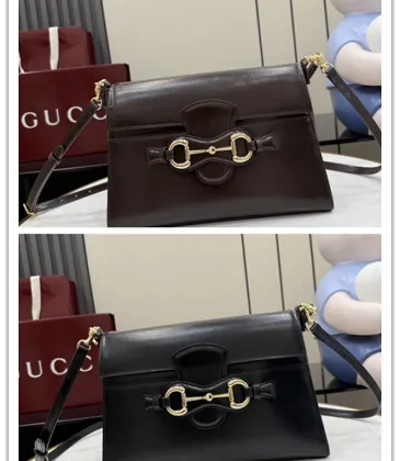 Gucci Horsebit Shoulder Crossbody Bag Leather A006N6 27.5×19×9CM #B67917