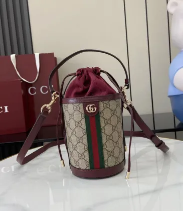 Gucci Inspired GG Monogram Bucket Bag with Web Stripe and Drawstring Closure size:11.5×23×8cm #A53847 Gucci Inspired GG Monogram Bucket Bag with Web Stripe and Drawstring Closure size:11.5×23×8cm #A53847